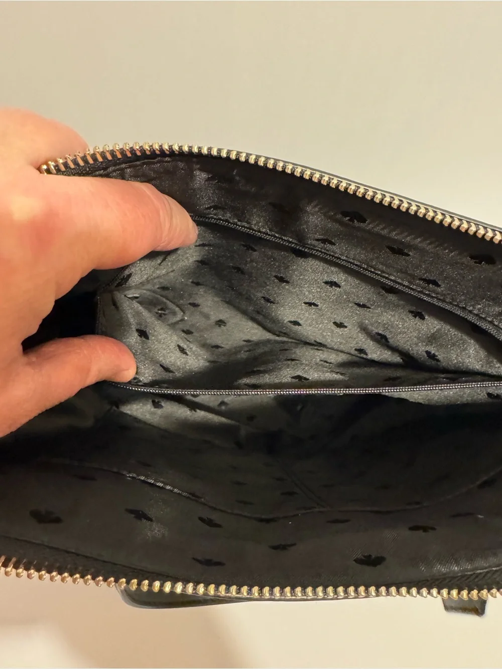 Kate Spade New York Cameron Pocket Tote Black Saffiano Leather Shoulder Bag